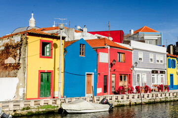 Typical Houses Painted Bright Colors