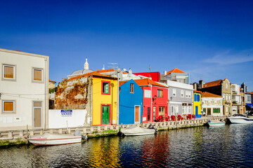 Typical Houses Painted Bright Colors