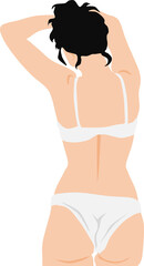 ダイエットに成功した女性のイラスト