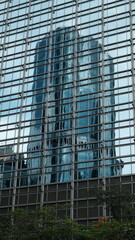 Fototapeta premium Building facade and details, in the central area of metropolis