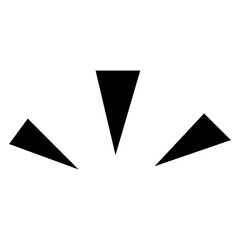 Downward Triangle Focus Lines and Manga Impact Effect Vector © Nd Studio 
