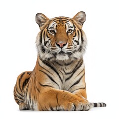Obraz premium white tiger isolated on white