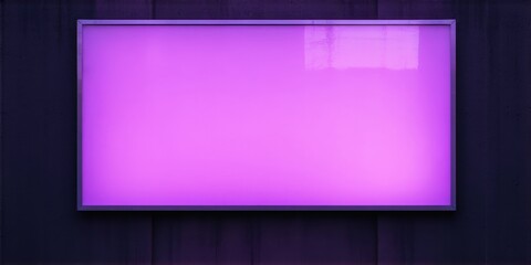 Fototapeta premium Rectangular light panel glows brightly against dark textured wall. Minimalist design creates dramatic visual impact. Simple, modern aesthetic.