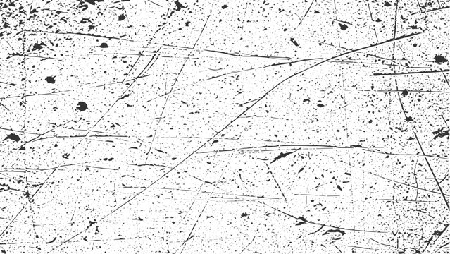 Scratched metal surface texture with random chaotic lines and distressed markings on transparent background perfect for creating metallic grunge effects and weathered industrial overlays