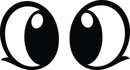 Black and white of two lowercase letter o's typography © Riyaj Vector Valley