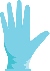 Fototapeta premium Blue medical glove symbolizing protection, hygiene, and healthcare on a white background