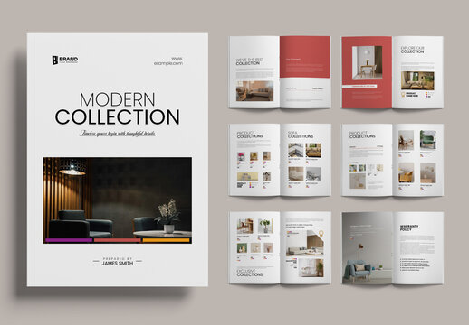 Modern Furniture Catalog Brochure Template