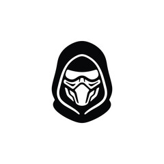 Security Ninja Avatar Chunky Mascot Glyph