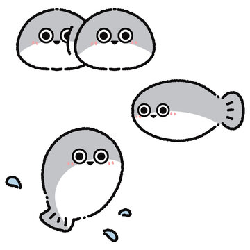Kawaii Prehistoric Jawless Fish Illustration Pack:Cute Sacabambaspis