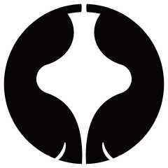 家紋です。割り瓢といいます。