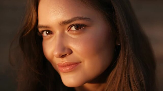 Raising gaze woman on Dir