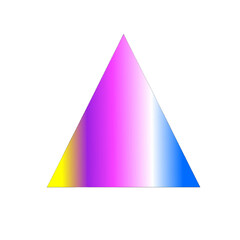 Fototapeta premium Vibrant Geometric Triangle with Neon Gradient png 