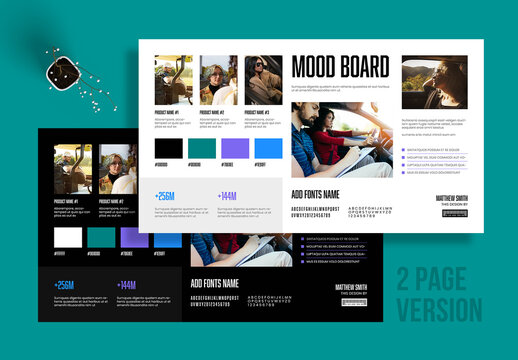 Creative Brand Mood Board Layout Template
