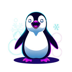 Obraz premium Adorable Cartoon Penguin Character Illustration.