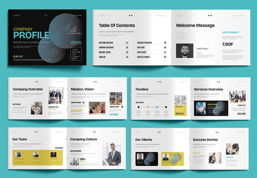 Landscape Clean Business Company Profile Brochure Layout