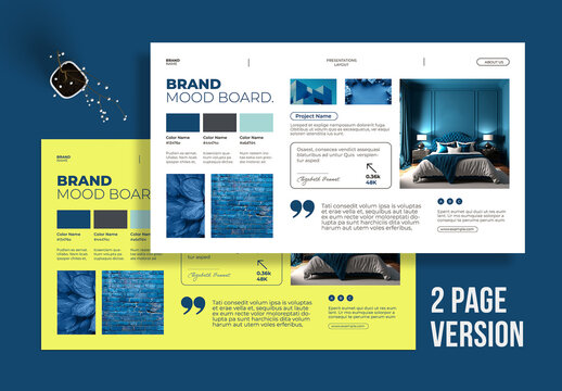 Mood Board Template Design