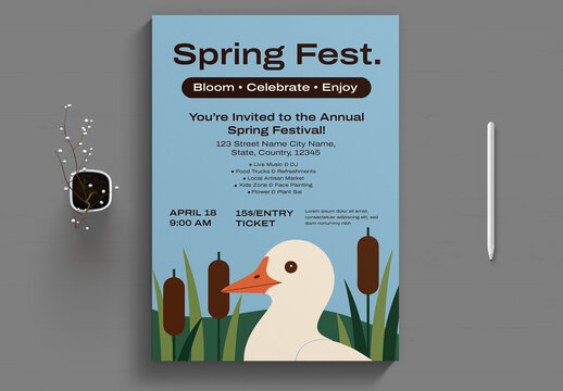 Spring Fest Flyer Template