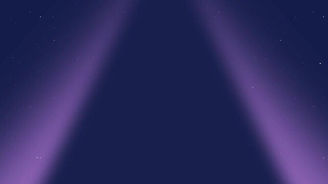 Two soft beams of light emerge from the bottom corners against a dark blue background to create a minimalist and very elegant spotlight atmosphere