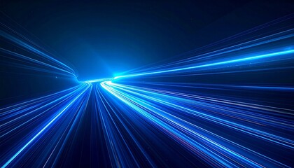 高速エネルギーラインが流れるミニマルなテック抽象デザイン背景
