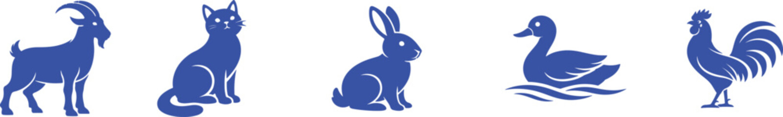 Fototapeta premium Gemini saidA cute cartoon baby bunny with pink ears and a happy expression jumps through blue and white paint splashes in a fun spring holiday vector illustration
