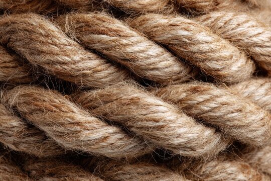 Natural rope pattern and braided fiber texture