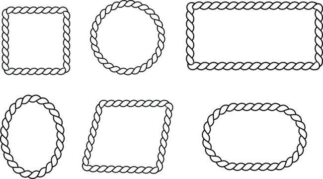 Vectorised Rope Oval Rope Oval Frame Images – Browse 3,107 Stock Photos, Vectors, and Video ...