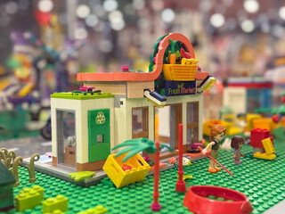 Naklejka premium Lego fresh market playset