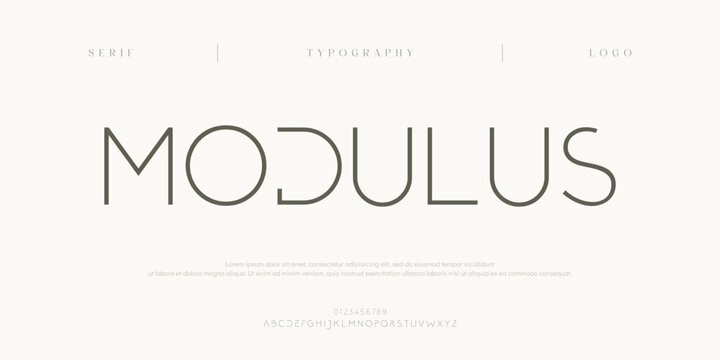 Modulus, Creative digital sport modern minimal logo alphabet fonts. Typography minimalist urban sans serif fashion creative sport logos fonts. vector illustration
