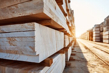 Obraz premium Smooth Shadows, Stone Slabs, Construction Storage