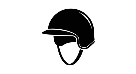 Construction Safety Helmet Icon &ndash; Industrial Hard Hat Protection Symbol Illustration