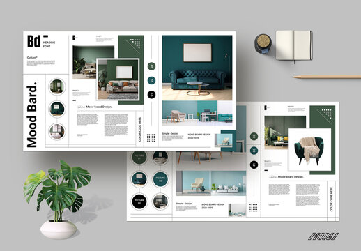 Modern Mood Board Design