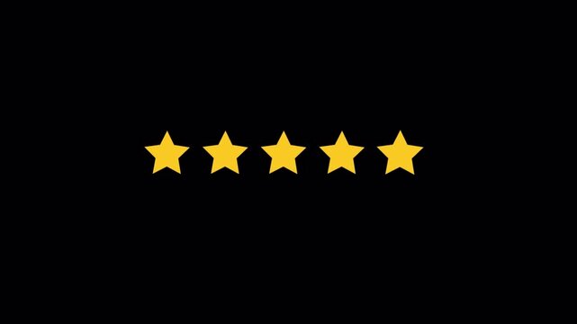 Customer Feedback, Rate Us Concept Animation Video - Transparent