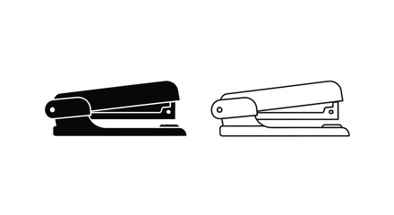 Black stapler icon design Vector