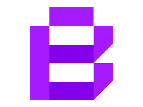 Creative B Letter Battery Logo for Energy Technology