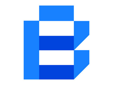 Creative B Letter Battery Logo for Energy Technology