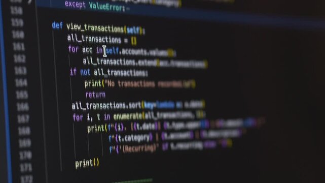 Modern coding environment with dark gray interface and ai assistant helping structure program logic. Visual represents vibe coding concept, advanced engineering workflow and intelligent automation