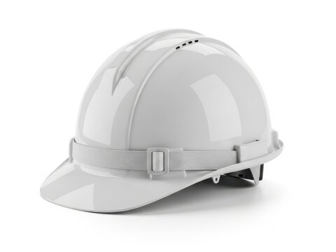 Safety first: a single white hard hat