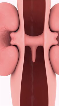 Detailed CGI visualization of healthy human tonsils and baseline airway anatomy with smooth pink tissues and neutral lighting against a white background ideal for medical education