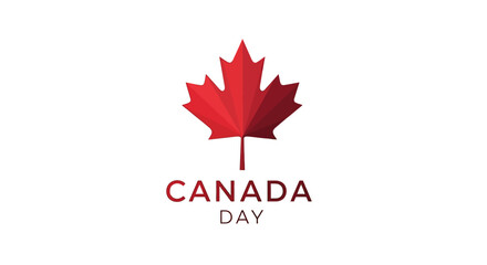 Fototapeta premium Red Maple Leaf Canada Day Symbol.
