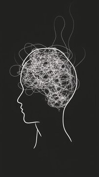 An abstract animation depicting feelings of uncertainty, anxiety, and worry.