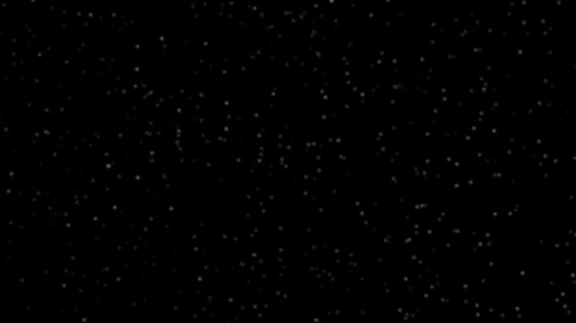 A deep black expanse is filled with a dense scattering of tiny white and light gray dots, creating a visual effect reminiscent of a star-filled night sky or a field of cosmic dust, conveying a