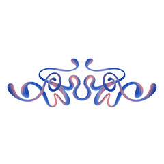Obraz premium Floral corner element