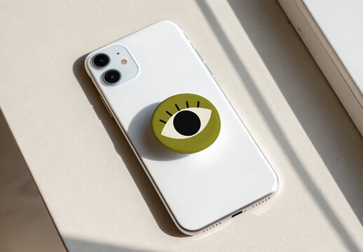 Phone Pop Socket Mockup