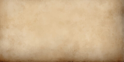 Obraz premium Antique worn parchment paper texture with a stained grunge design and vintage aged pattern on a brown retro wood background sheet