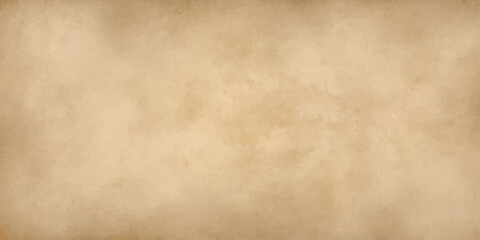 Obraz premium A vintage brown parchment background featuring a stained and aged grunge paper texture with a worn antique design and blank retro material