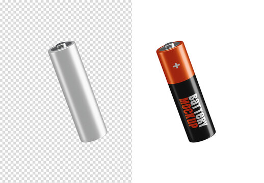 Battery Mockup Isolated
