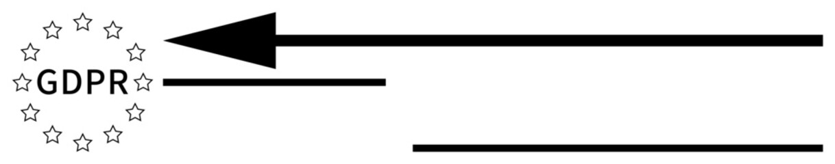 Obraz premium GDPR concept. GDPR arrows data direction and compliance, crucial for understanding regulations on data privacy. GDPR ensures secure handling of personal information. For security, compliance, legal