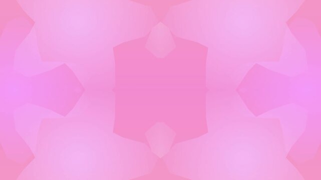 Soft pink symmetrical fractal pattern design evokes dreamy atmosphere. Digital art background, perfect for gentle and calming mood, soft texture.