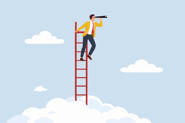 Man Looking Through Binoculars