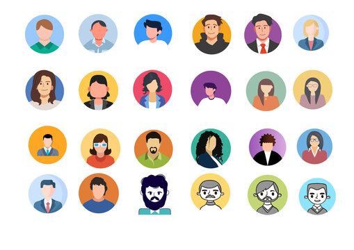 set of icon profil